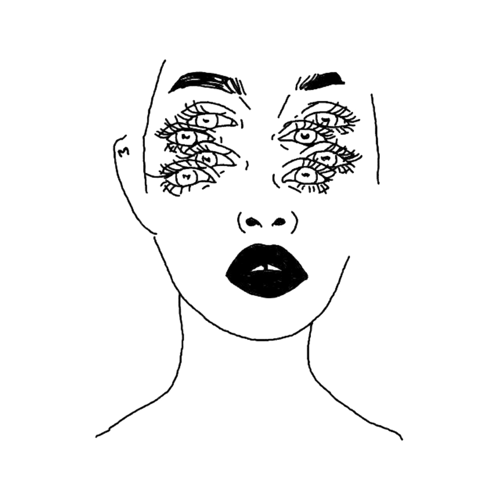 Multi eyed woman